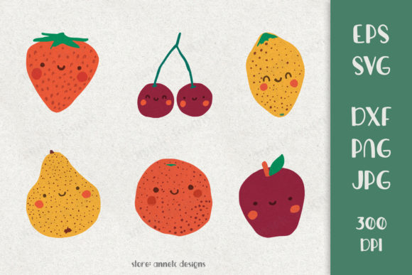Download Cute Fruits Clipart Bundle&nbsp; - Cute Collection
