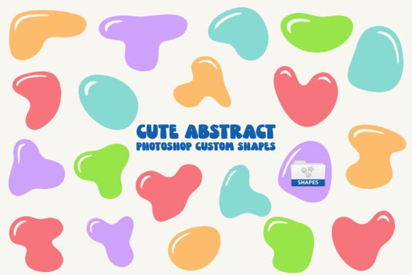 Download Cute Abstract Photoshop Custom Shapes - Cute Collection