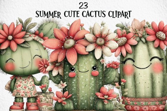 Download Summer Cute Cactus Clipart - Cute Collection