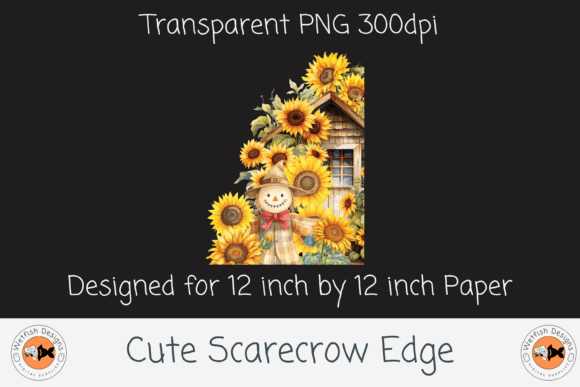Download Cute Halloween Scarecrow Edge - Cute Collection