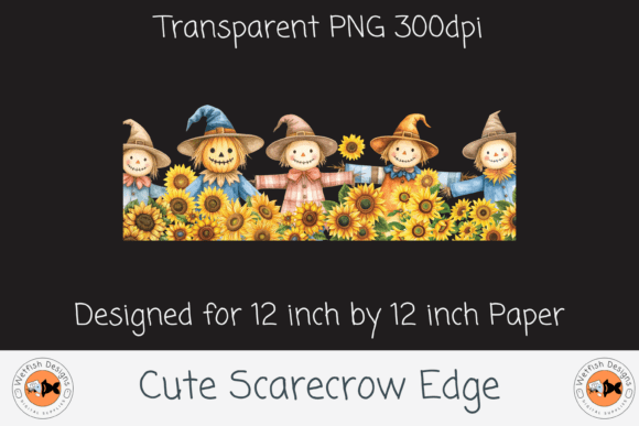 Download Cute Halloween Scarecrow Edge - Cute Collection