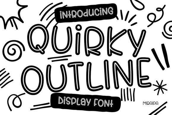 Download Quirky Outline Font - Outline Collection