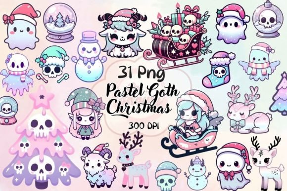 Download Kawaii Cute Pastel Goth Christmas Bundle - Cute Collection