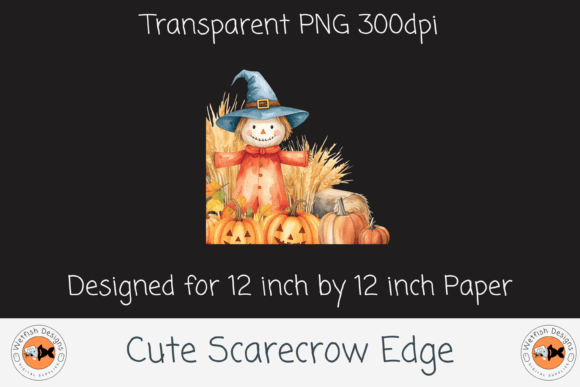 Download Cute Halloween Scarecrow Edge - Cute Collection