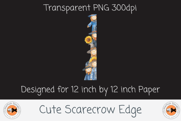 Download Cute Halloween Scarecrow Edge - Cute Collection