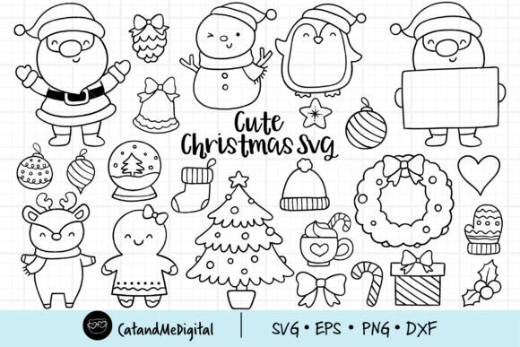 Download Cute Christmas Bundle Svg - Cute Collection