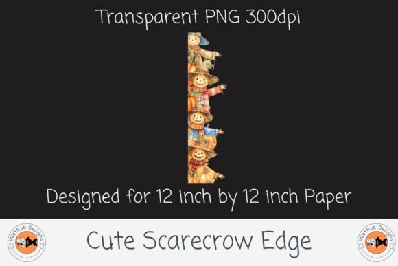 Download Cute Halloween Scarecrow Edge - Cute Collection